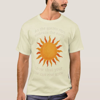 Camiseta Raios de ouro de Renovação