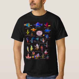 Camiseta Raios de peixes tropicais
