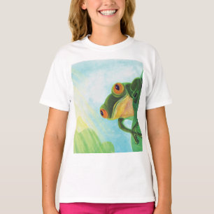 Camiseta Raios solares de captura de Sapo verde