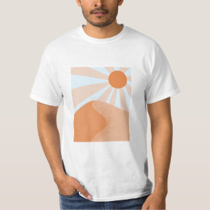 Camiseta raios solares sobre dunas de areia - impressas