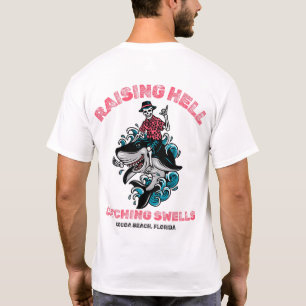 Camiseta Raising Hell Catching Swelles de Salty AF