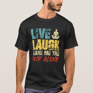 Camiseta Raiva AO VIVO AME DEIXE-ME EM PAZ Ioga Divertido