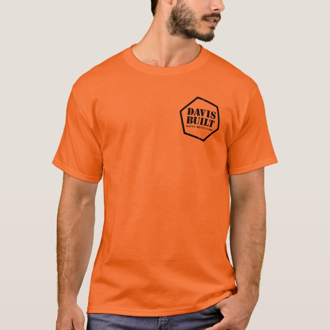 Camiseta RAIVA DA ESTRADA. (preto/laranja) (Frente)