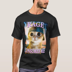Camiseta Raiva de Gato Engraçado Me Consome