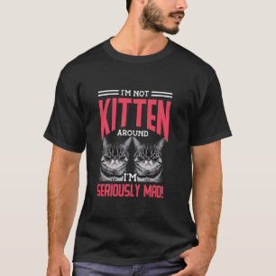 Camiseta Raiva de Gato me consome Humor Meme