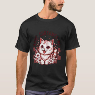 Camiseta Raiva Me Consome Gato Flor Retro Gatinho Meme Engr