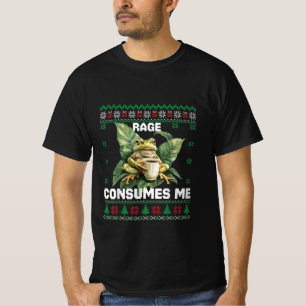 Camiseta Raiva Me Consome Meme do Sapo Engraçado Humor Retr