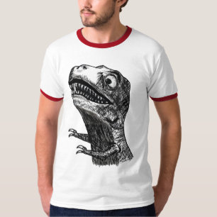 Camiseta Raiva Meme de T-Rex - t-shirt da campainha