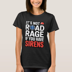 Camiseta Raiva no trânsito do SAMU Sirenes de Paramédico En