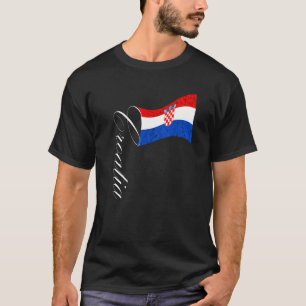 Camiseta Raiz Croata do Orgulho Croata do Sinalizador Croat