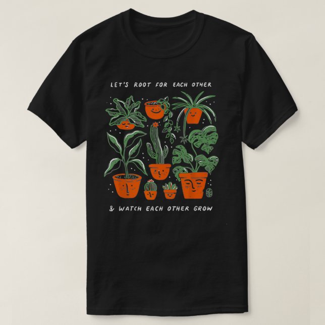 Camiseta Raiz De vamos Uns Para Os Outros E Vigiar Uns Aos  (Frente do Design)