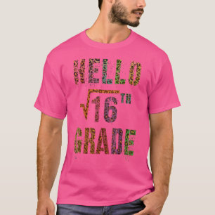 Camiseta Raiz Quadrada 16 Olá 4ª Série Professor de Matemát