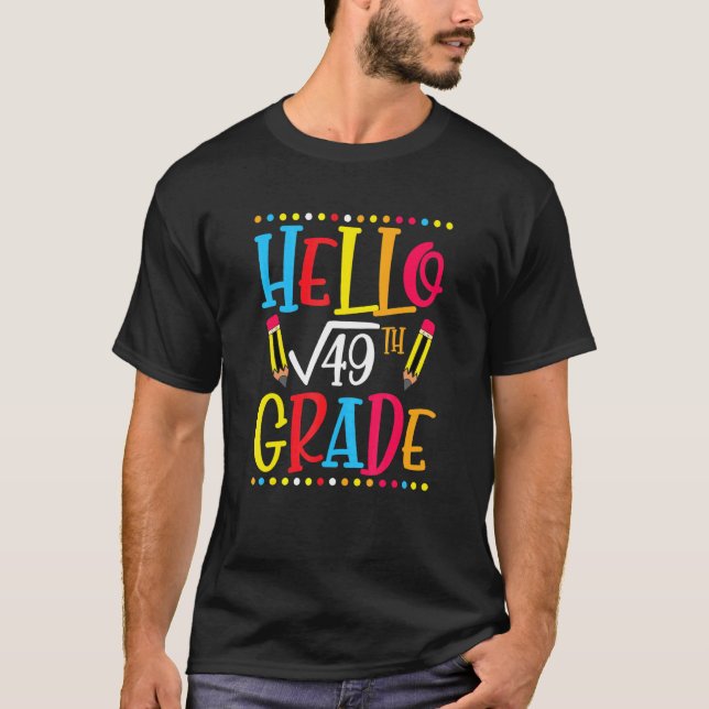 Camiseta Raiz Quadrada 7 De 49 Estudantes De Professores De (Frente)