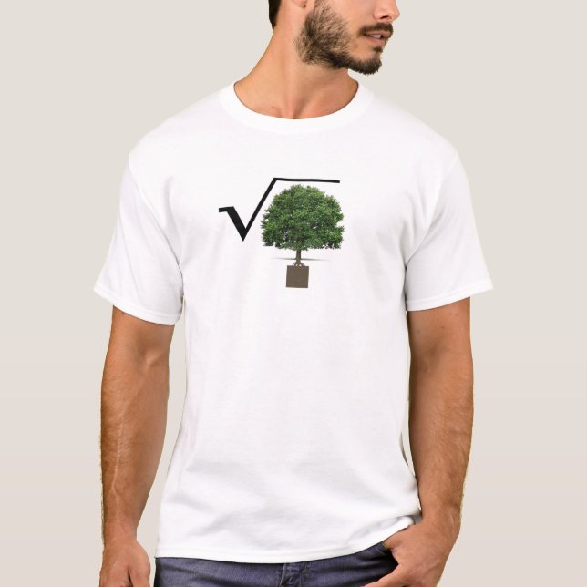 Camiseta Raiz quadrada da árvore (Frente)