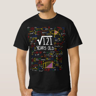 Camiseta Raiz Quadrada De 121 - Presente De Aniversário De