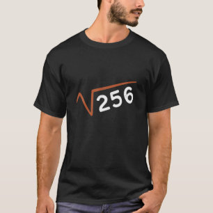 Camiseta Raiz Quadrada De 256 Anos Quinn 16