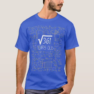 Camiseta Raiz Quadrada de 361 19 anos 19 anos 19 anos