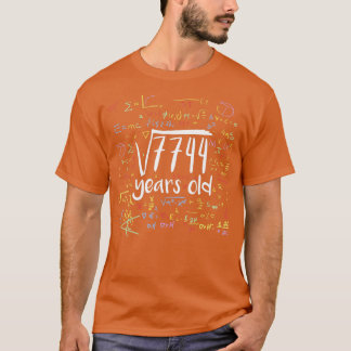 Camiseta Raiz Quadrada de 7744 anos para Nerd Matemático 88