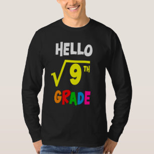 Camiseta Raiz Quadrada De 9 De Volta à Escola 3º Terceiro A