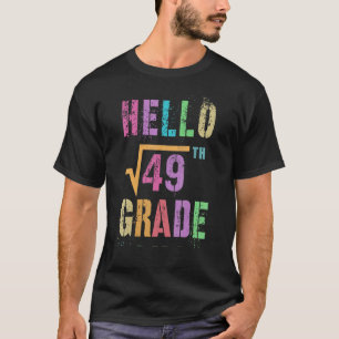 Camiseta Raiz Quadrada De Alô, Grau 7, De 49 Praça Estudada
