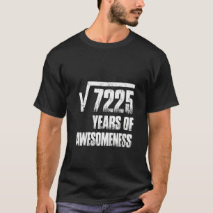 Camiseta Raiz Quadrada Feminina De 7225, 85º Aniversário Pa