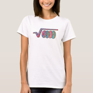 Camiseta Raiz Quadrada Funny 4489 Engraçado 67 rosquinhas M