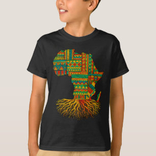 Camiseta Raízes africanas mapeiam Melanina no dia 11 de jun