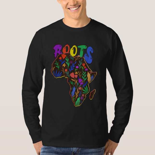 Camiseta Raízes Africanas - Sou a História Negra - África M (Frente)