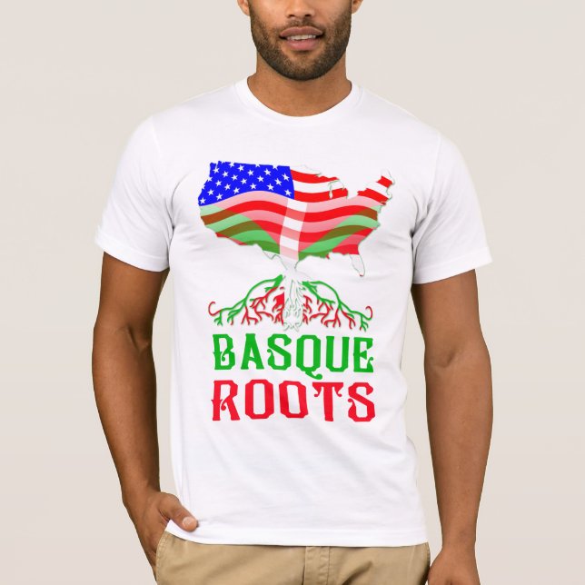 Camiseta Raízes Americanas Bascas (Frente)