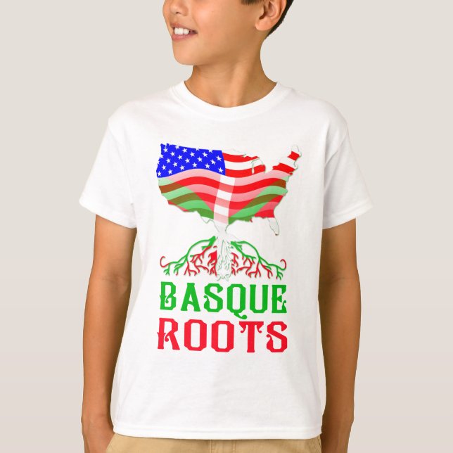 Camiseta Raízes Americanas Bascas (Frente)