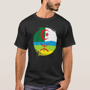 Camiseta Raízes argelinas Metade da Amazigh Sinalizador Ort