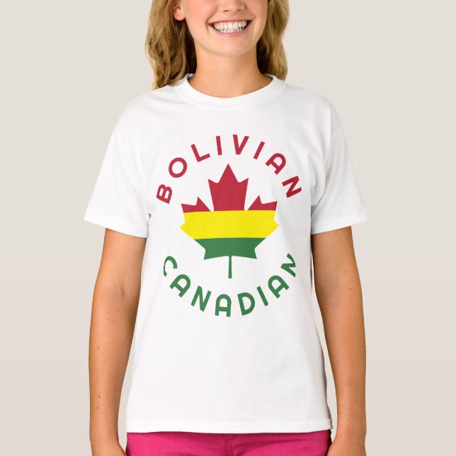 Camiseta Raízes bolivianas canadenses (Frente)