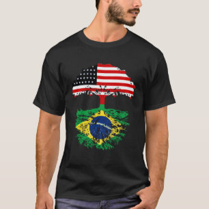 Camiseta Raízes Brasileiras Brasil Crescidas Americanas Par