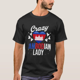 Camiseta Raízes Cambojanas, Metade Cambojano & Khmer Camboj