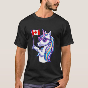Camiseta Raízes Canadenses Unicórnio Canadá Folha de Bordo