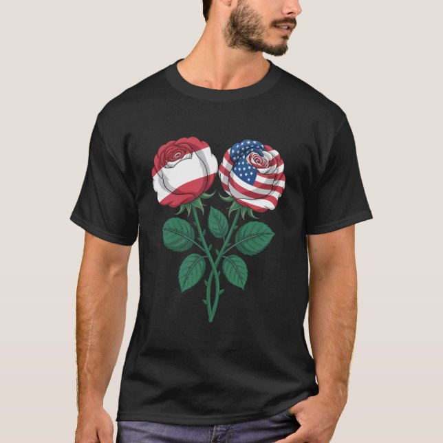 Camiseta Raízes da Áustria Bandeira Austríaca 6 (Frente)