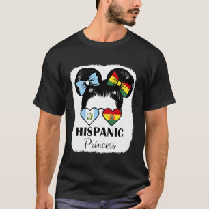 Camiseta Raízes da Princesa Hispânica Mistura da Guatemala