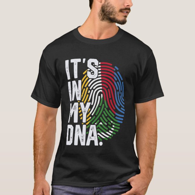 Camiseta Raízes das Comores Gráfico Patriótico da Impressão (Frente)