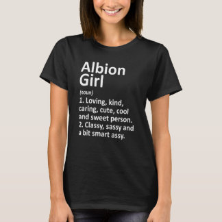 Camiseta Raízes De Albion Girl Mi Michigan Funny City