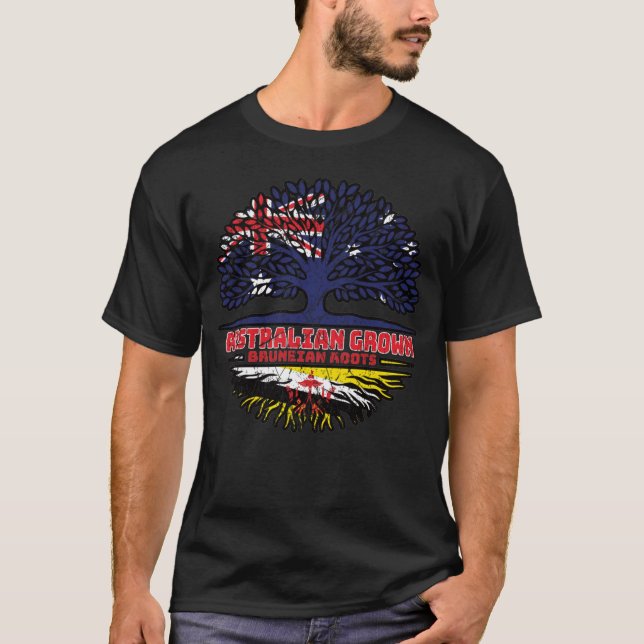 Camiseta Raízes de Árvore Australiana de Brunei (Frente)