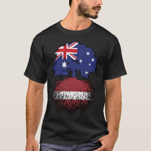 Camiseta Raízes de Árvore Australianas da Letónia