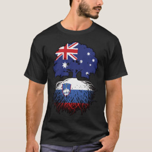 Camiseta Raízes de Árvore da Austrália eslovena australiana