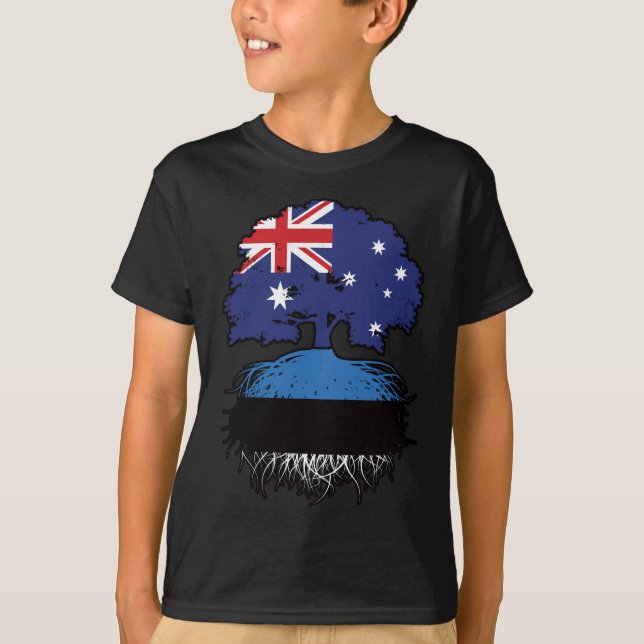 Camiseta Raízes de Árvore da Austrália Estoniana (Frente)