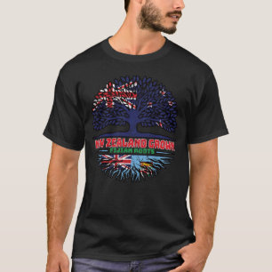 Camiseta Raízes de Árvore da Nova Zelândia na Nova Zelândia