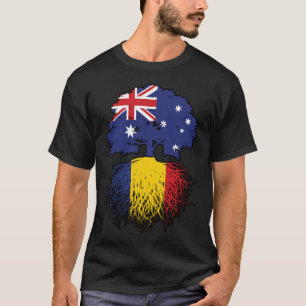 Camiseta Raízes de Árvore Romenas da Austrália Australiana
