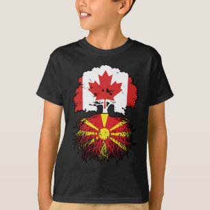 Camiseta Raízes de Árvores do Canadá macedônio