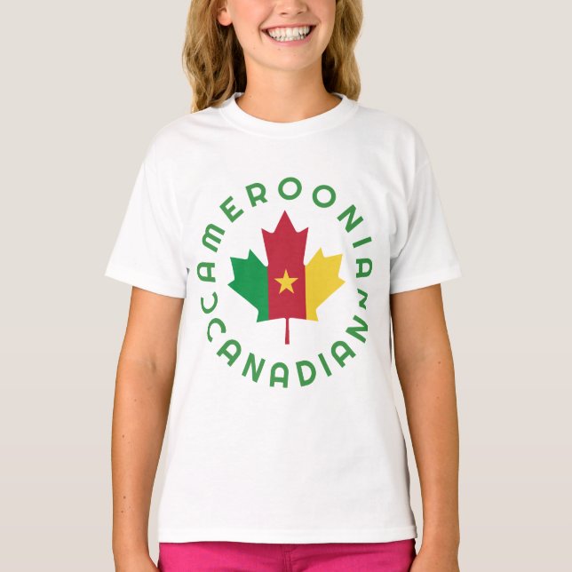 Camiseta Raízes de Camarões canadenses (Frente)