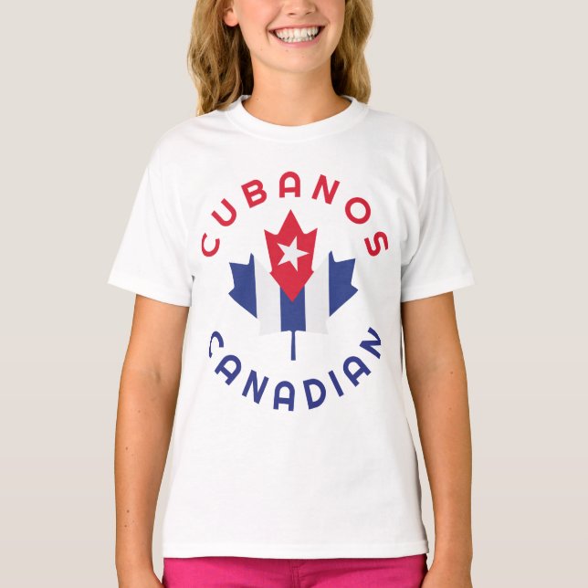 Camiseta Raízes de Cubanos Canadenses (Frente)