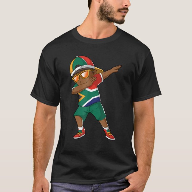 Camiseta Raízes de Dança Sul-Africano Dabbing Dance (Frente)