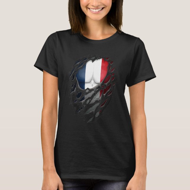 Camiseta Raízes de Guianan Francesas Ortoadas Torcidas Arra (Frente)